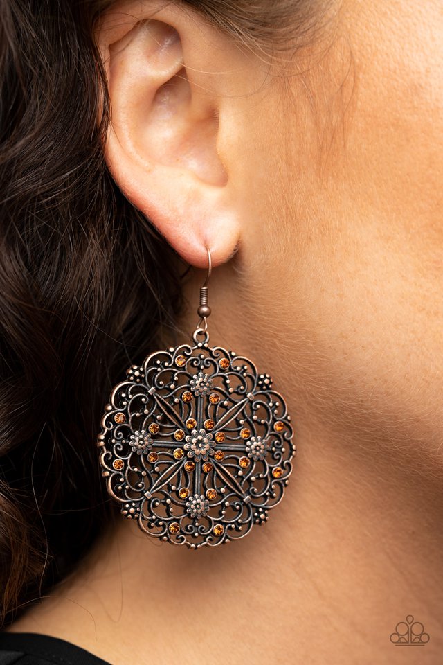 OH MANDALA Copper Earring