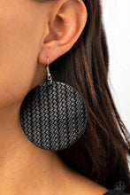 Load image into Gallery viewer, WEAVE Your Mark Black Earring
