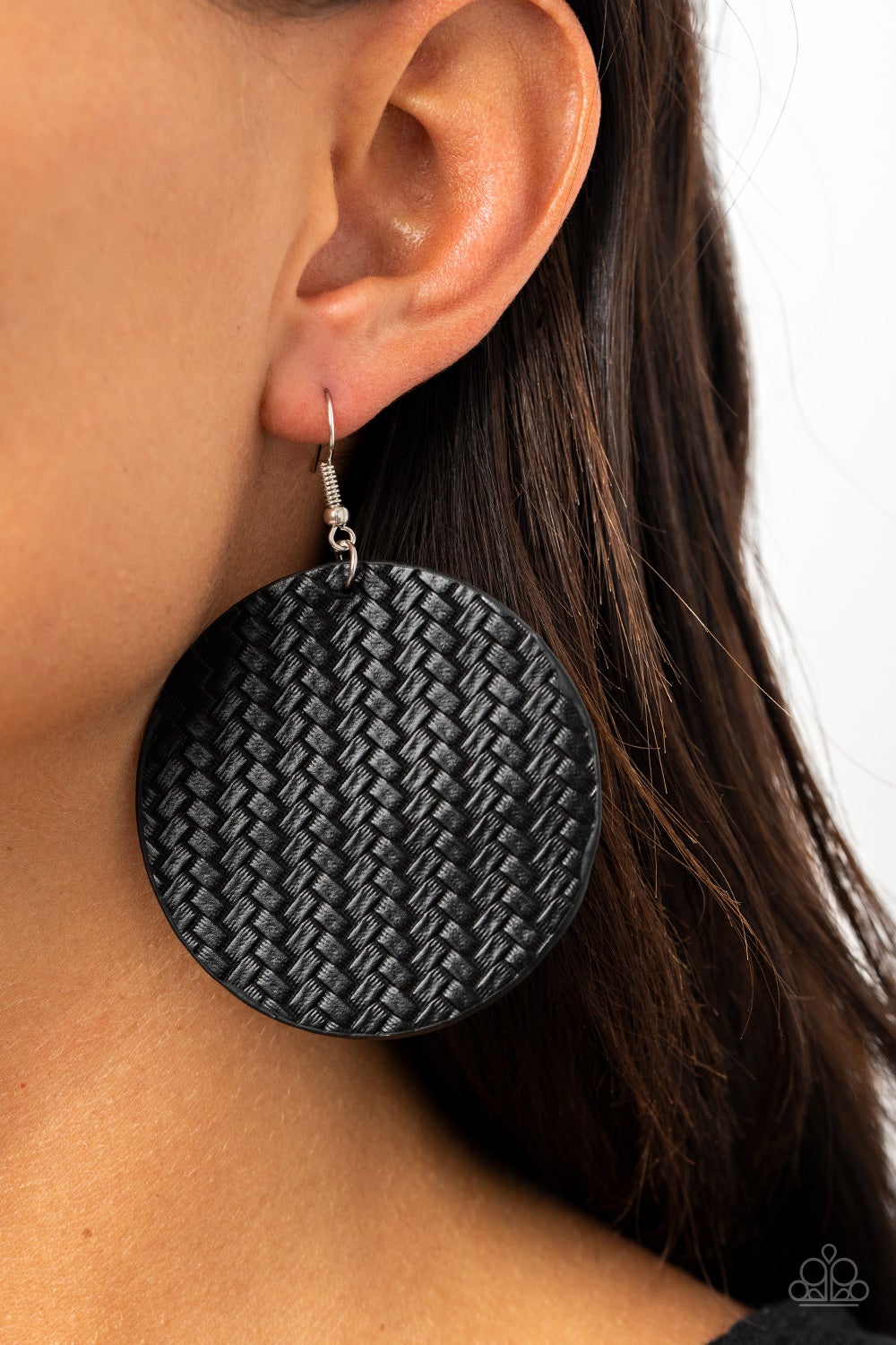 WEAVE Your Mark Black Earring