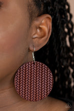 Load image into Gallery viewer, WEAVE Your Mark Red Earring
