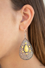 Load image into Gallery viewer, Modern Garden Yellow Earring
